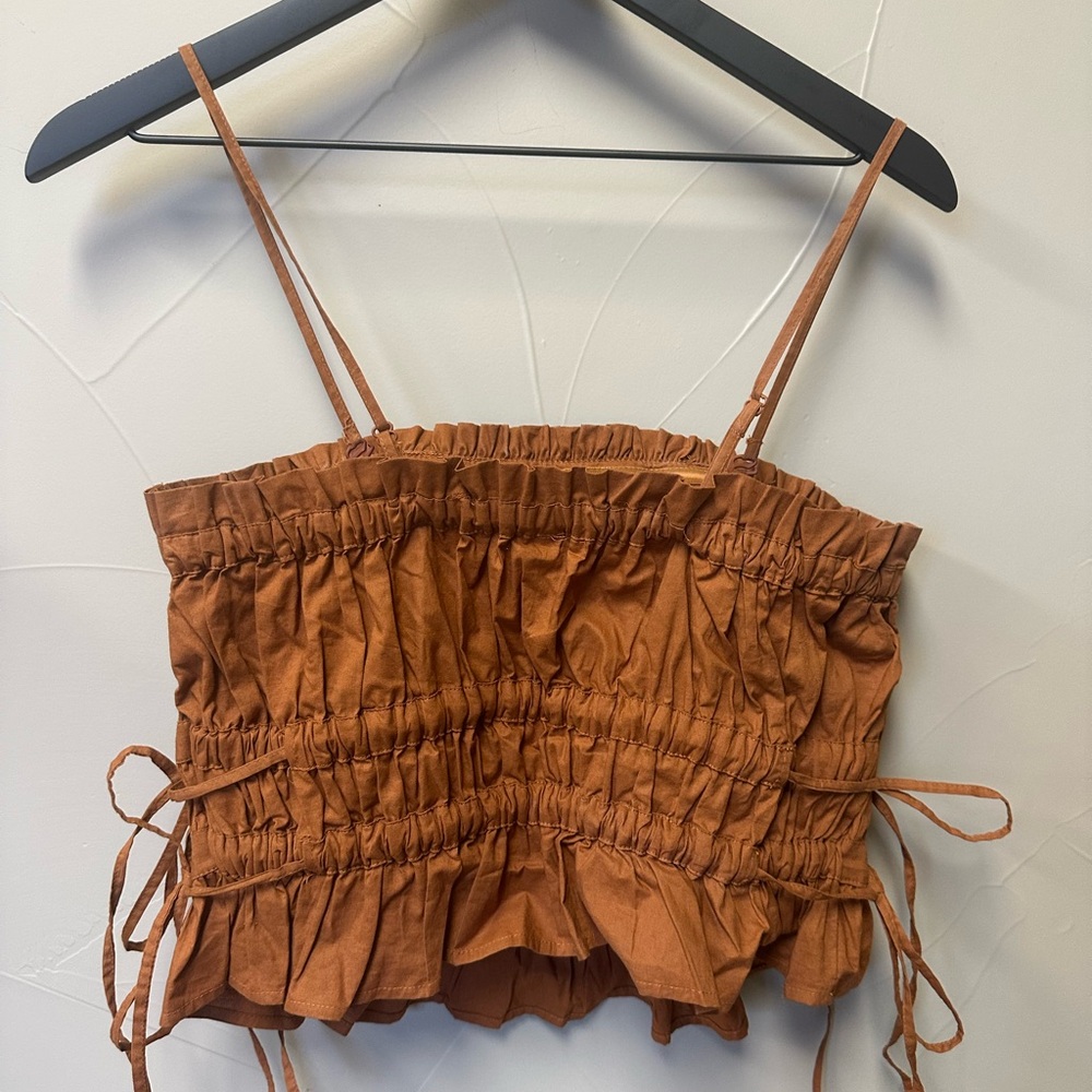 Free People Ruffled Top - Picture 3 of 4